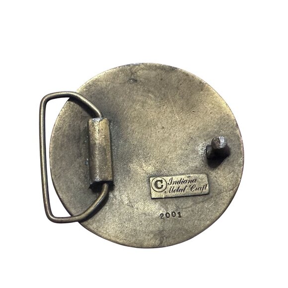 Vtg Belt Buckle United State Of America 200 Years Solid Brass 1970s USA Made - Picture 2 of 2